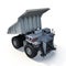 Large haul truck ready for big job in a mine. On white. 3D illustration