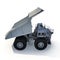 Large haul truck ready for big job in a mine. On white. 3D illustration