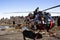 Large helicopter on the ground in Roraima