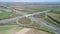 Large highway interchange - aerial view