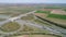 Large highway interchange - aerial view