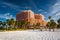 Large hotel and palm trees on the beach in Clearwater Beach, Flo