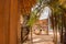 Large house covered with sape grass, Indigenous tribe village near Manaus, Amazonas State, Brazil