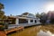 Large houseboat on Murray River.