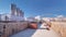 A large huge ditch pit tunnel timelapse at the construction site of the underground metro station line.