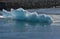 Large icecap floating in an icelandic lagoon