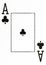 Large index playing card ace of clubs