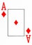 Large index playing card ace of diamonds