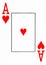 Large index playing card ace of hearts