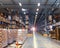 Large industrial warehouse. Warehouse space