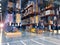 Large industrial warehouse. Warehouse space