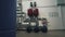 Large industrial water treatment and boiler room. pump room