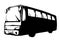 Large intercity bus. Vector drawing