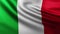 Large Italian flag background in the wind