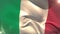 Large italy national flag waving