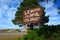 Large Leaving Colorful Colorado Wooden Roadside Highway Sign on a Sunny Day