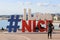 Large Letters With Hashtag I LOVE NICE In Nice France