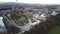 Large limestone quarry and industrial buildings in clitheroe, lancashire. Ribble valley industrial landscape