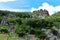 Large limestone rock formations in Daisekirinzan parkin Okinawa