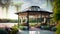 large luxurious relaxing gazebo