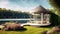 large luxurious relaxing gazebo