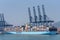 Large, Maersk owned, container ship \\\