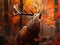 Large mature Red Deer stag