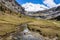 Large meadow in Ordesa Valley, Aragon, Spain