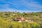 Large mediterranean houses in a sloped suburban area in Tucson, Arizona