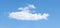 Large megapixel long solo cloud in blue sky