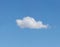 Large megapixel solo cloud in blue sky