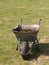 Large Metal Wheelbarrow filled with manure