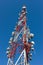 A large mobile phone antenna tower