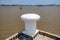 The Large mooring bollard in a port on the Chao Phraya River