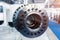 Large motor gearbox for industrial use