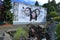 Large Native Mural in Heritage Park, Chemainus, Vancouver Island, British Columbia