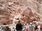 A large number of the tourists are interested in the sights of the Al Siq gorge of the Petra historical reserve in the Wadi Musa