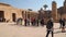 A large number of tourists in the Karnak temple. Luxor Egypt