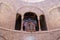 Large organ in a niche on the wall in Dormition Abbey in old city of Jerusalem, Israel