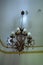 Large ornate glass chandelier