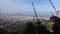 Large panorama of sicily from a mountain