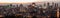 Large panoramic skyline view over Montreal