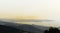 Large panoramic view  of Beirut cityskyline in a cloud of atmospheric pollution