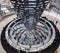 Large panoramic view of the central part of Reichstag dome. Berlin, Germany