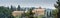 Large panoramic view of Monastery Of Silence - Latrun Trappist Monastery