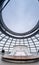 Large panoramic view of the upper part of Reichstag dome. Berlin, Germany