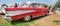 Large panoramic view of Vintage Chevrolet 1957 presented on annual oldtimer car show, Israel