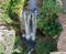 Large panoramic view of waterfall in amazing medieval town Moustier-Sainte-Marie