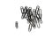 Large paper clips on a white background. Office supplies isolate. Paper clips. Goods for business