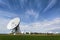 Large parabolic satellite station for interception of telecommunication